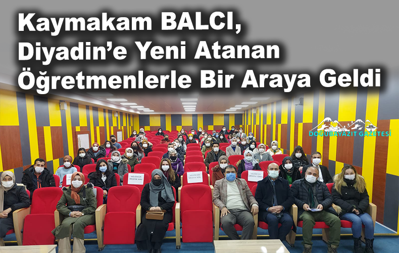 Alper Balcı, 2020-2021 eğitim öğretim yılında ataması yapılan öğretmenlerle bir araya geldi.