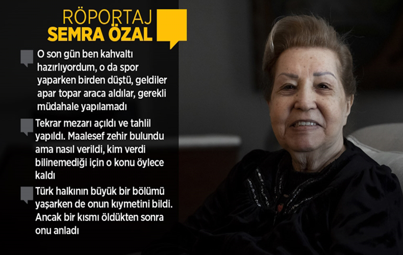 Semra Özal, ölümünün 28. yılında anılan eşi Turgut Özal