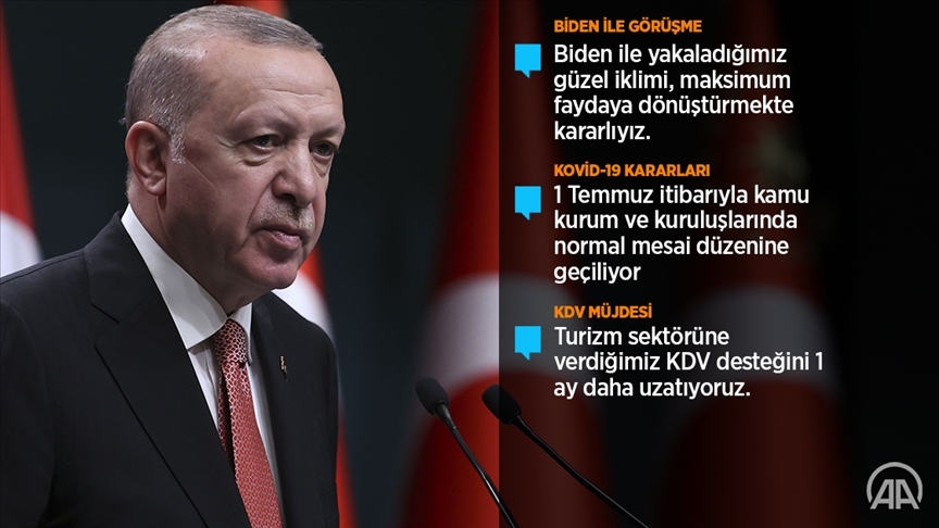Cumhurbaşkanı Erdoğan: 1 Temmuz