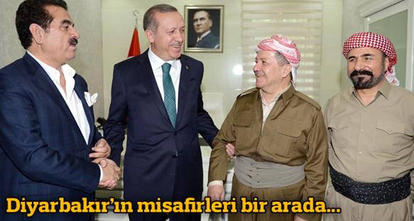 Erdoğan, Barzani, Perwer ve Tatlıses, Valilikte buluştu