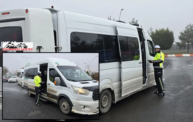 ÖĞRENCİLERİN GÜVENLİ VE KONFORLU ULAŞIMI İÇİN SERVİSLER DENETLENİYOR