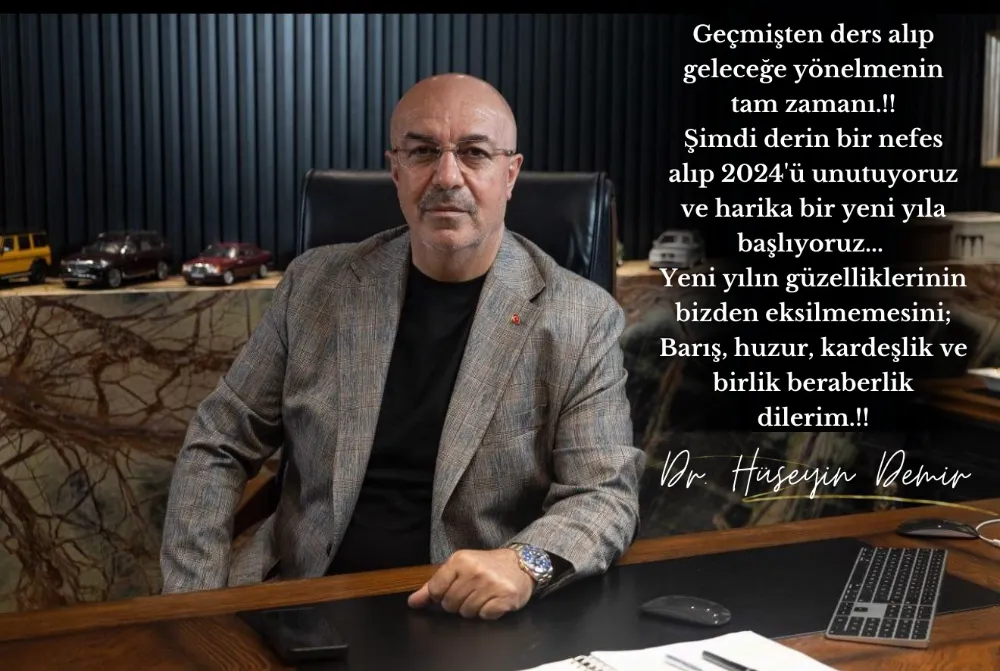 GAZETEMİZ ARAŞTIRMACI YAZARI DR. MİMAR HÜSEYİN DEMİR YENİ YIL MESAJI YAYINLADI