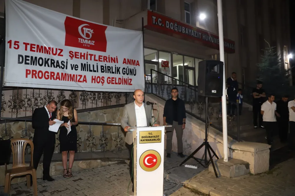 DOĞUBAYAZIT’TA 15 TEMMUZ DEMOKRASİ VE MİLLİ BİRLİK GÜNÜ 