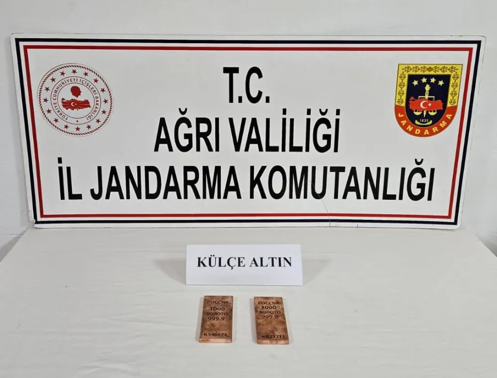 DOĞUBAYAZIT’TA 2 KİLOGRAM KÜLÇE ALTIN ELE GEÇİRİLDİ