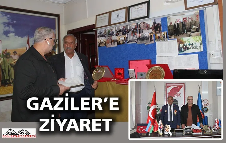 GAZETEMİZDEN, DOĞUBAYAZIT MUHARİP GAZİLER DERNEĞİNE NEZAKET ZİYARETİ