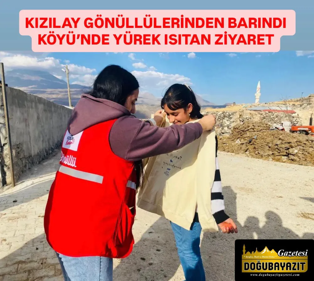 KIZILAY GÖNÜLLÜLERİNDEN BARINDI KÖYÜ’NDE YÜREK ISITAN ZİYARET