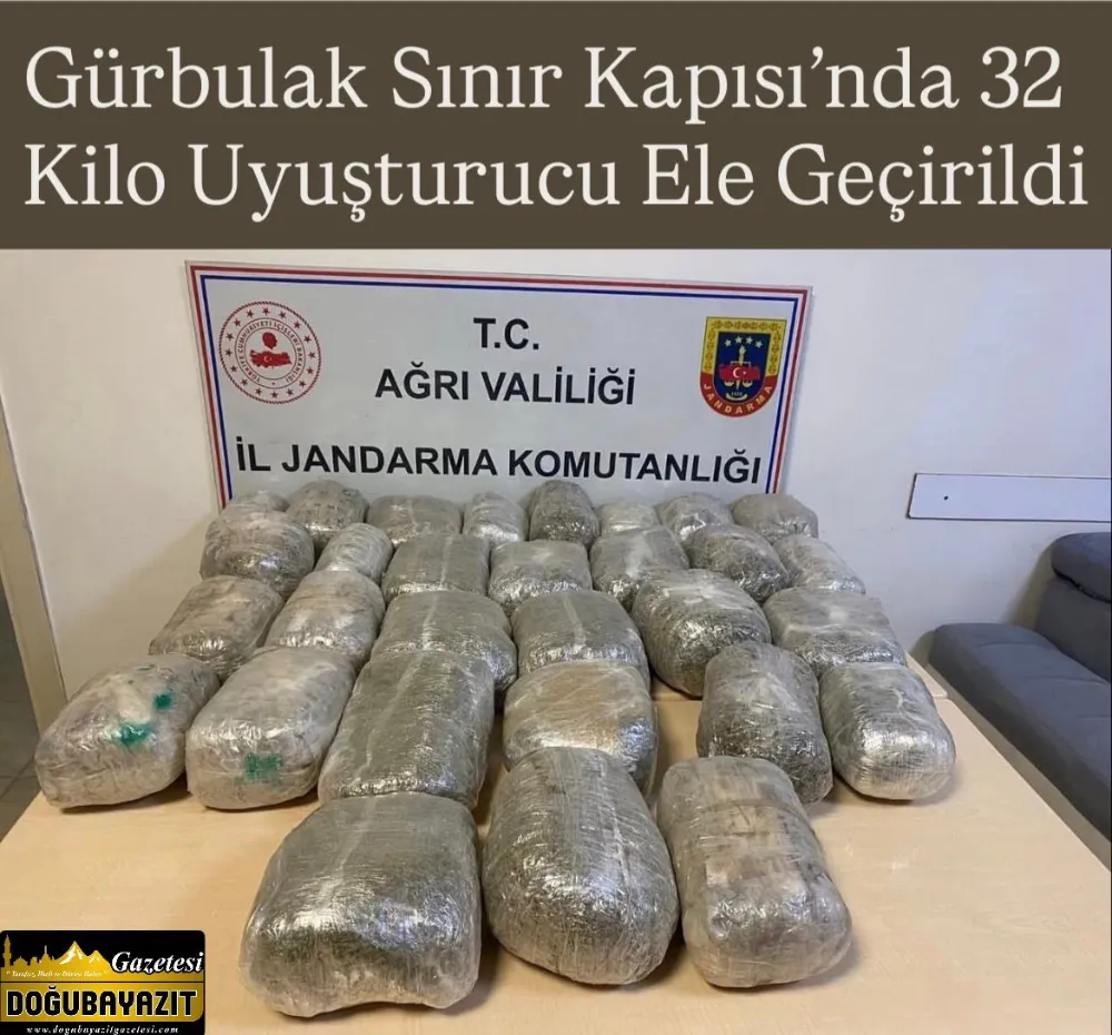 Gürbulak Sınır Kapısı’nda 32 Kilo Uyuşturucu Ele Geçirildi