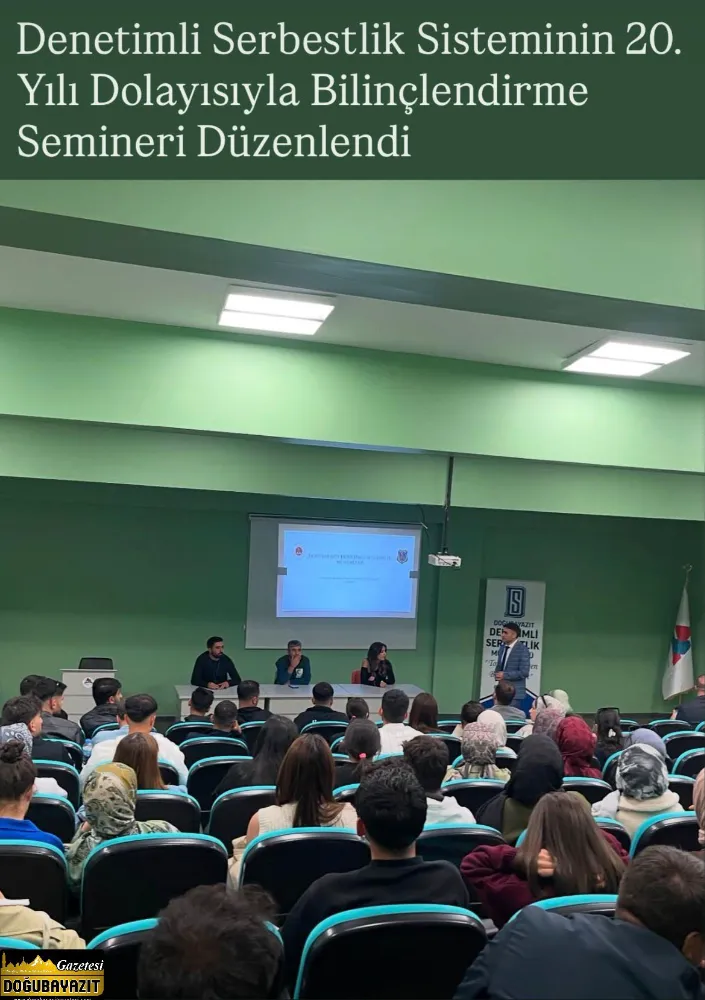 Denetimli Serbestlik Sisteminin 20. Yılı Dolayısıyla Bilinçlendirme Semineri Düzenlendi