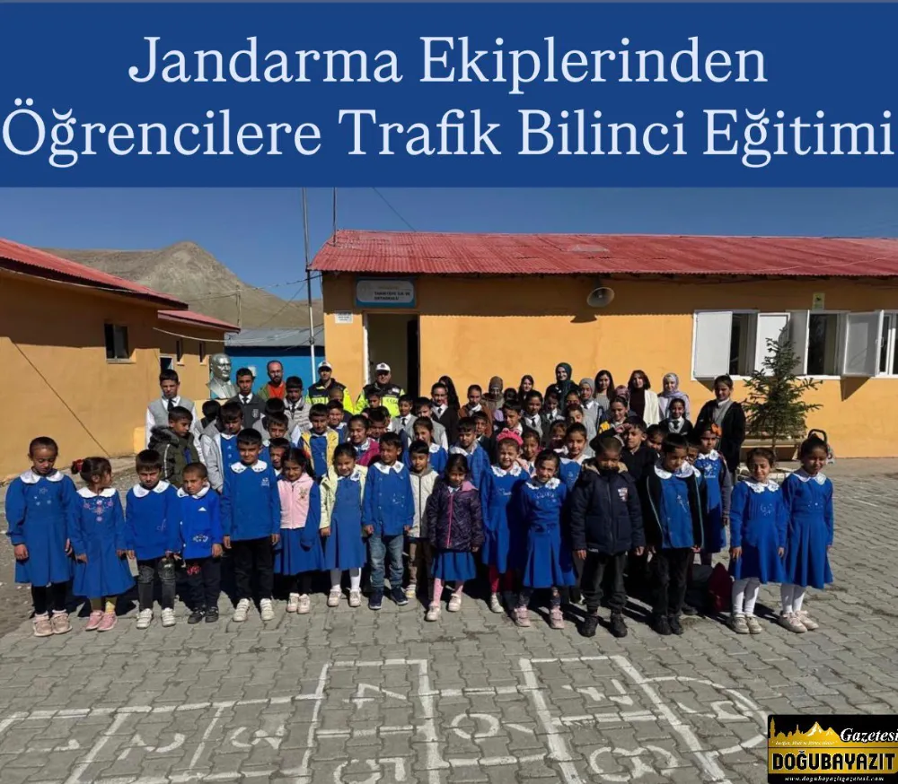 Jandarma Ekiplerinden Öğrencilere Trafik Bilinci Eğitimi