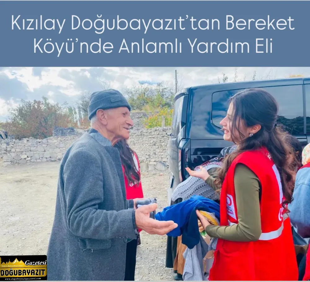 Kızılay Doğubayazıt’tan Bereket Köyü’nde Anlamlı Yardım Eli
