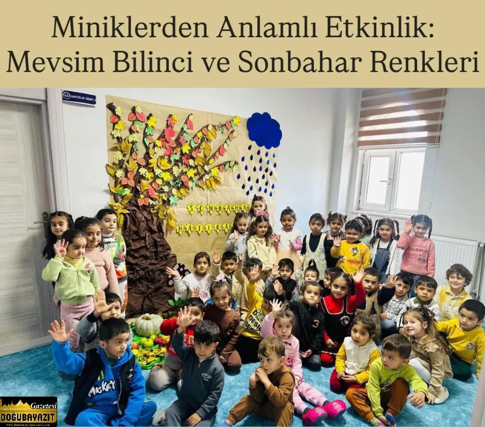 Miniklerden Anlamlı Etkinlik: Mevsim Bilinci ve Sonbahar Renkleri