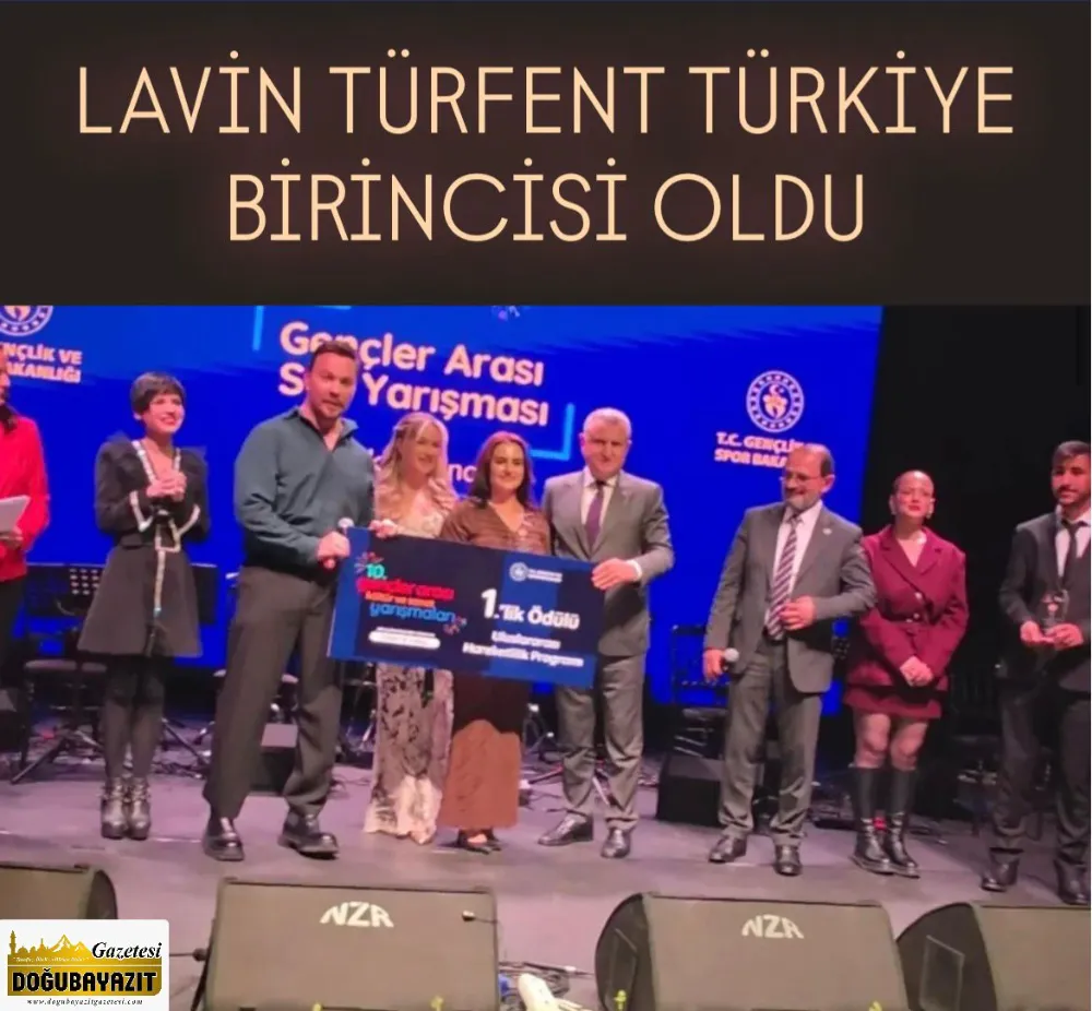LAVİN TÜRFENT TÜRKİYE BİRİNCİSİ OLDU