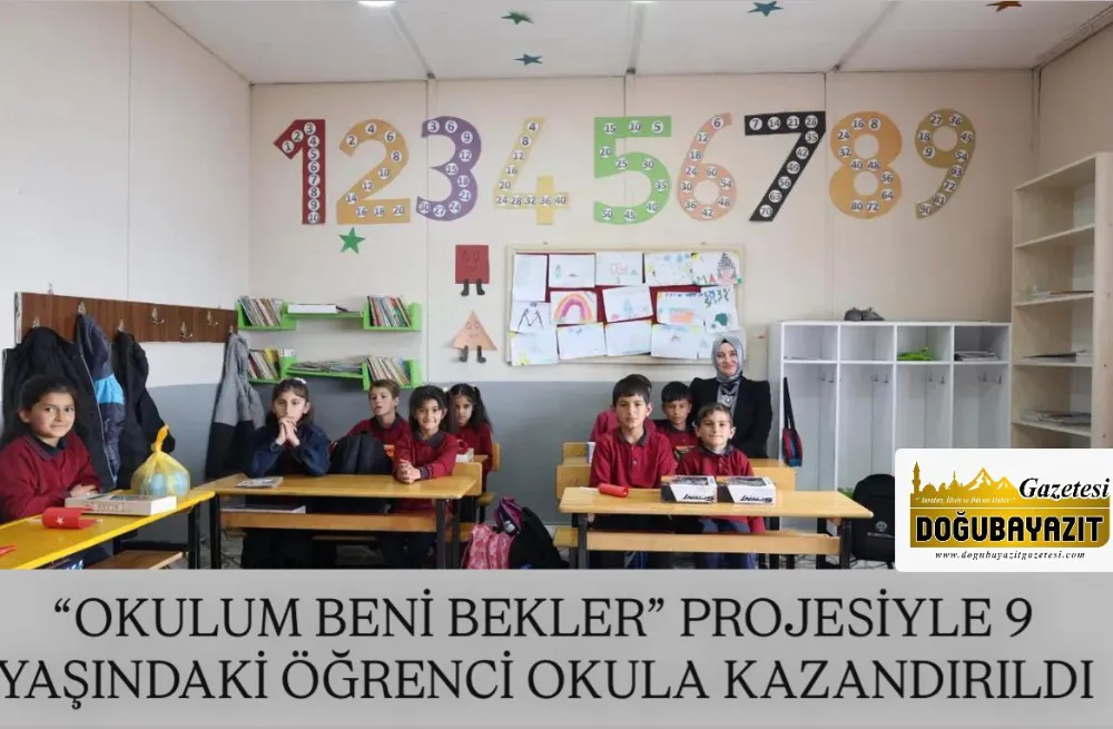 “OKULUM BENİ BEKLER” PROJESİYLE 9 YAŞINDAKİ ÖĞRENCİ OKULA KAZANDIRILDI