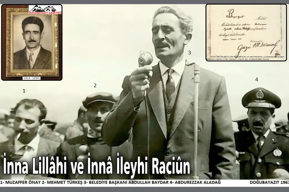 HACI ABDULLAH BAYDAR’IN VEFATININ 31. YILDÖNÜMÜNDE RAHMETLE VE HASRETLE ANIYORUZ