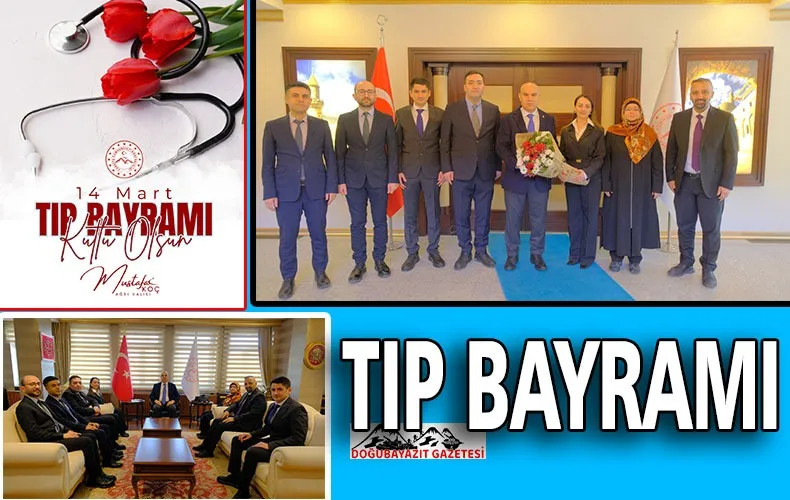 14 MART TIP BAYRAMI DOLAYISIYLA SAĞLIKÇILARDAN VALİ’YE ZİYARET