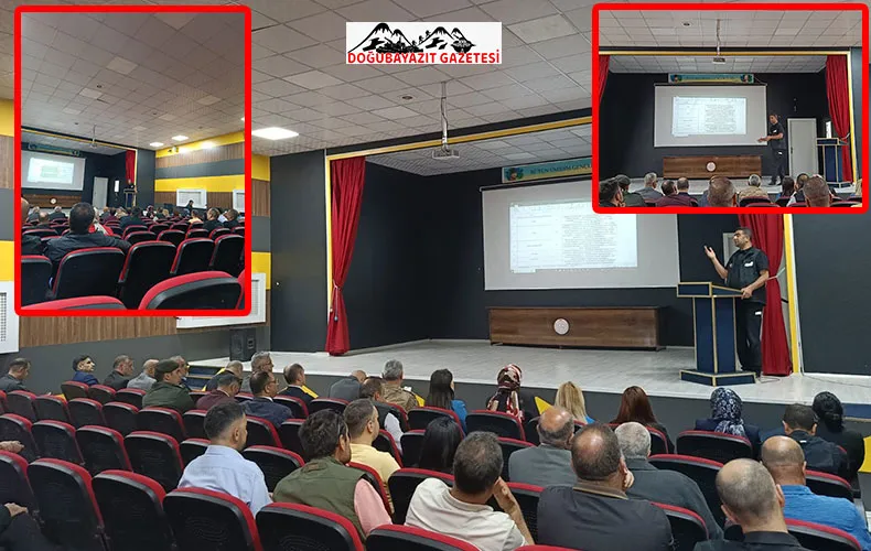 DOĞUBAYAZIT’TA TÜRKİYE AFET MÜDAHALE PLANI BİLGİLENDİRME TOPLANTISI GERÇEKLEŞTİRİLDİ