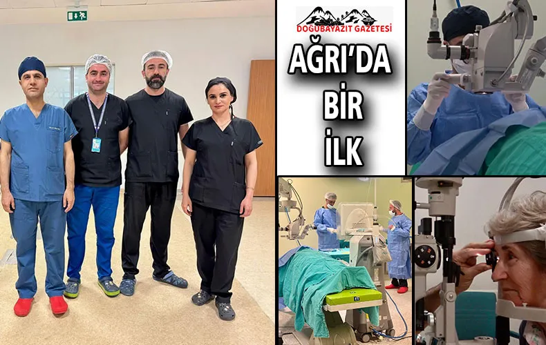 IĞDIR’DAN AĞRI’YA GELEREK AKILLI MERCEK AMELİYATI OLDU.