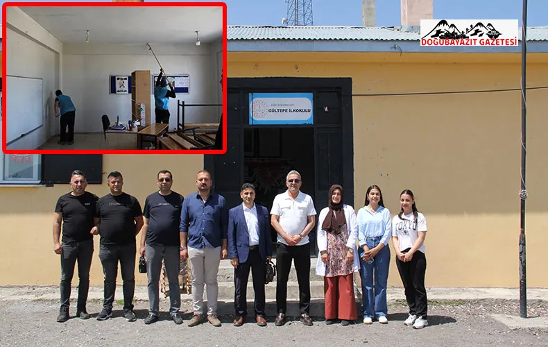 GÜLTEPE İLKOKULU’NDA BOYA VE YENİLEME ÇALIŞMALARI BAŞLADI