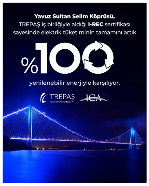 Yavuz Sultan Selim Köprüsü, Elektriğini Tamamen Yenilenebilir Enerjiden Karşılayacak