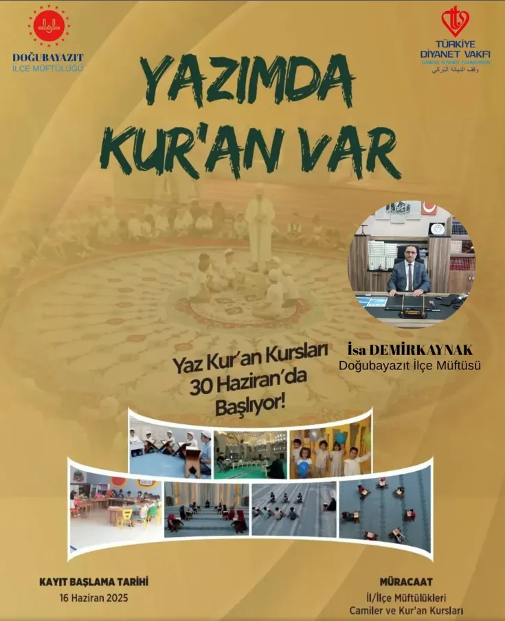 2025 Yaz Kur’an Kursları Kayıtları Başladı