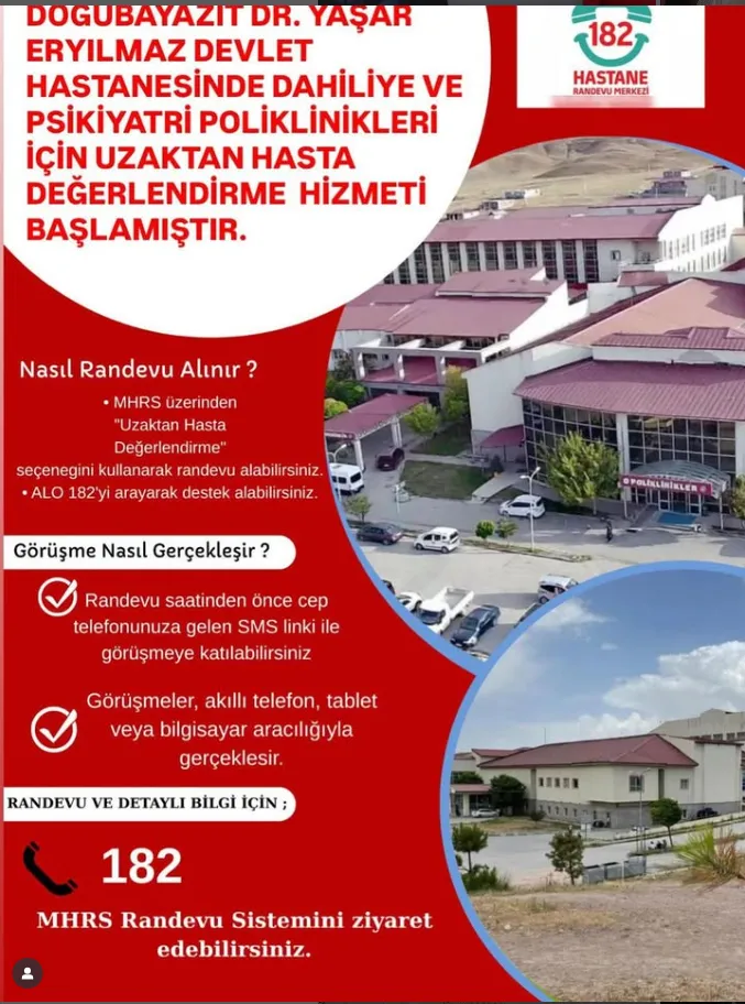 Doğubayazıt Dr. Yaşar Eryılmaz Devlet Hastanesi