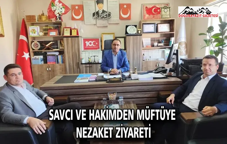 Savcı ve Hakimden Müftüye Nezaket Ziyareti