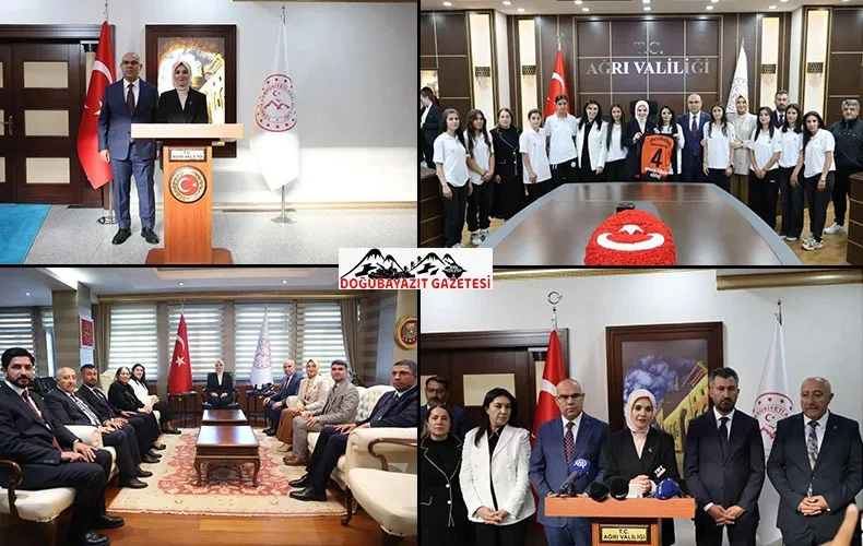 AİLE VE SOSYAL HİZMETLER BAKANI MAHİNUR ÖZDEMİR GÖKTAŞ AĞRI’DA TEMASLARDA BULUNDU