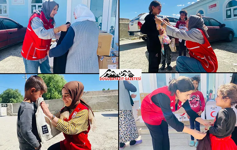 KIZILAY’DAN ATABAKAN KÖYÜ’NDEKİ İHTİYAÇ SAHİBİ AİLELERE KIYAFET YARDIMI