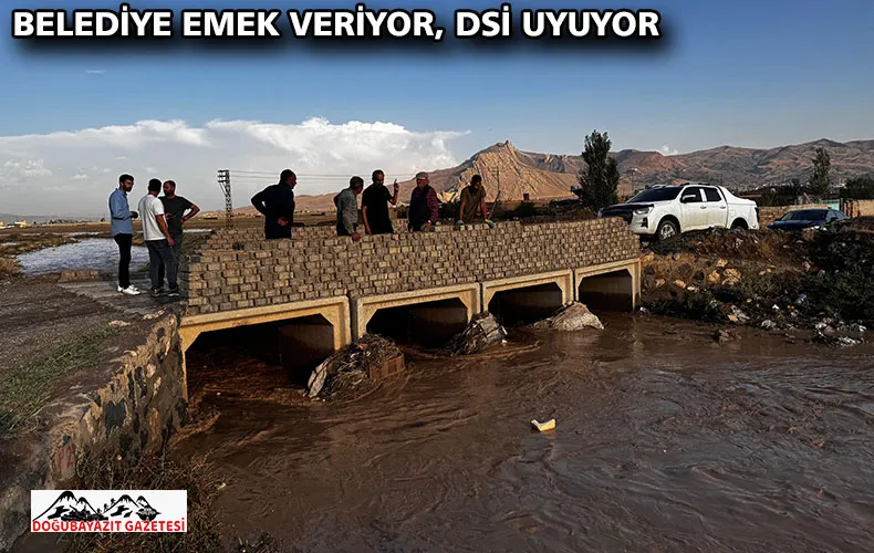 BELEDİYE EMEK VERİYOR, DSİ UYUYOR