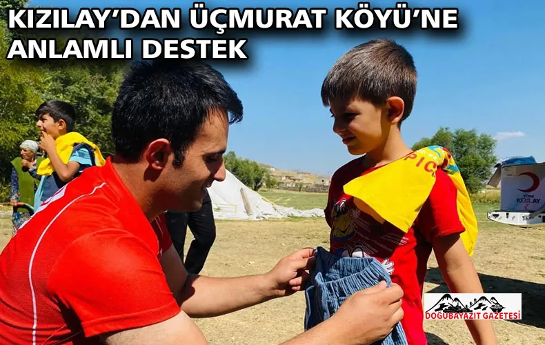 KIZILAY’DAN ÜÇMURAT KÖYÜ’NE ANLAMLI DESTEK