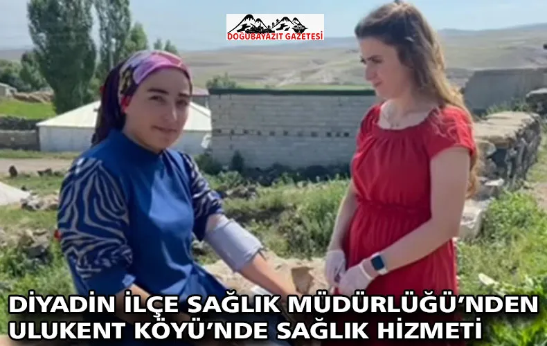 DİYADİN İLÇE SAĞLIK MÜDÜRLÜĞÜ’NDEN ULUKENT KÖYÜ’NDE SAĞLIK HİZMETİ