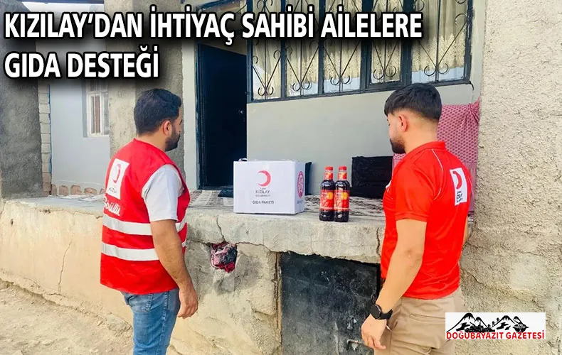 KIZILAY’DAN İHTİYAÇ SAHİBİ AİLELERE GIDA DESTEĞİ