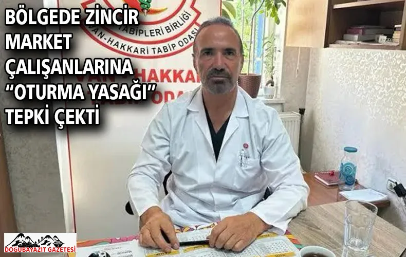Bölgede Zincir Market Çalışanlarına “Oturma Yasağı” Tepki Çekti