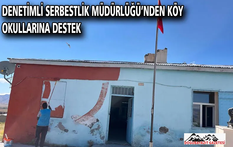 DENETİMLİ SERBESTLİK MÜDÜRLÜĞÜ’NDEN KÖY OKULLARINA DESTEK