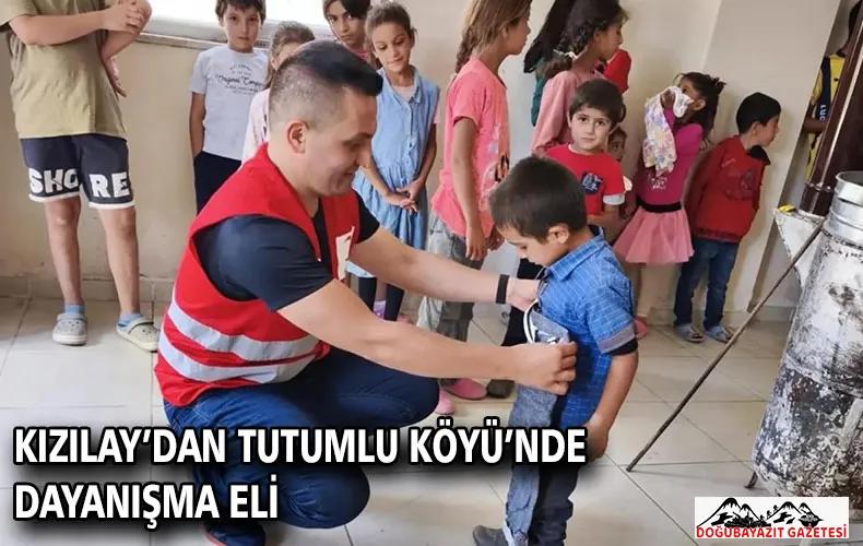 KIZILAY’DAN TUTUMLU KÖYÜ’NDE DAYANIŞMA ELİ
