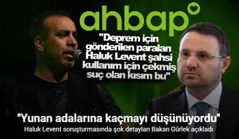 Bakan Gürlek: "Haluk Levent tarafından şahsi kullanım için çekilmesi, suç olan kısım bu"