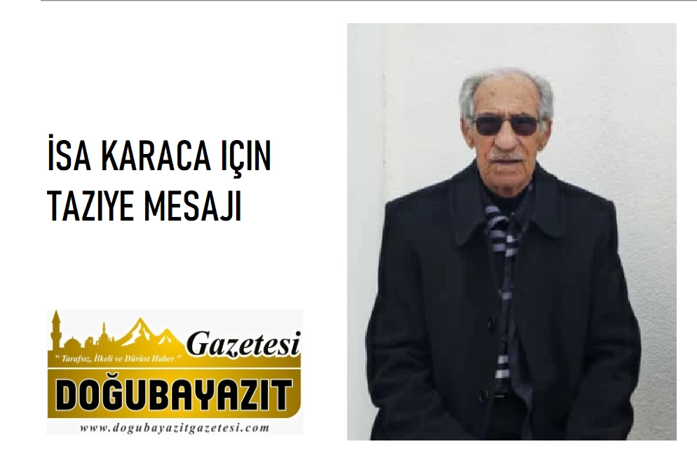 İSA KARACA IÇIN  TAZIYE MESAJI