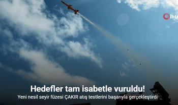 Yeni nesil seyir füzesi ÇAKIR atış testlerini başarıyla gerçekleştirdi
