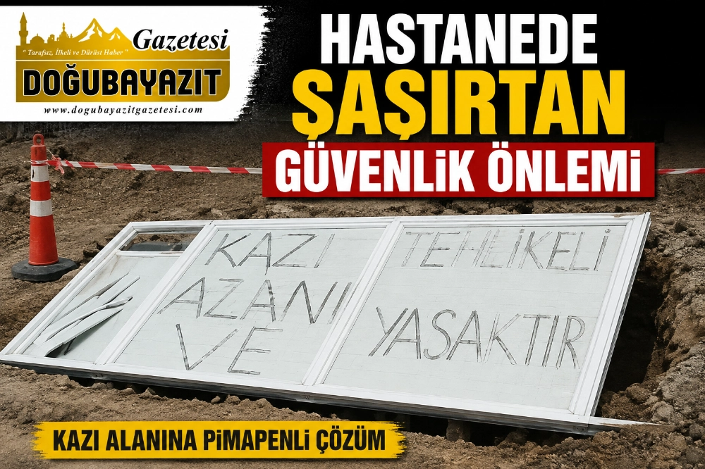 Hastanede Şaşırtan Güvenlik Önlemi: Kazı Alanına Pimapenli Çözüm!