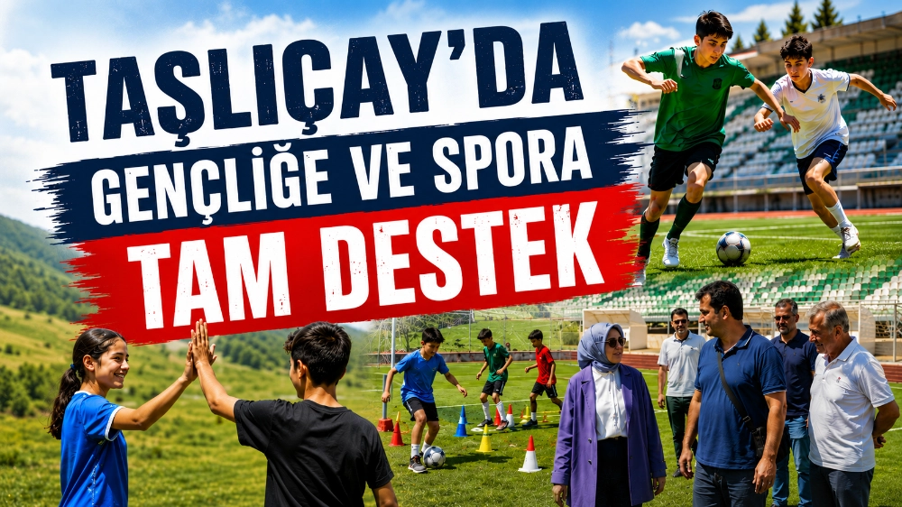 TAŞLIÇAY’DA GENÇLİĞE VE SPORA TAM DESTEK
