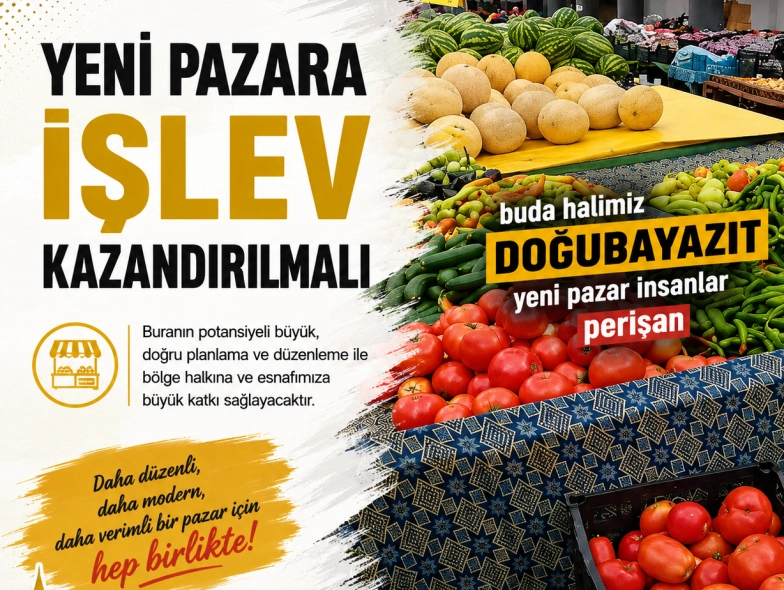 YENİ PAZARA İŞLEV KAZANDIRILMALI