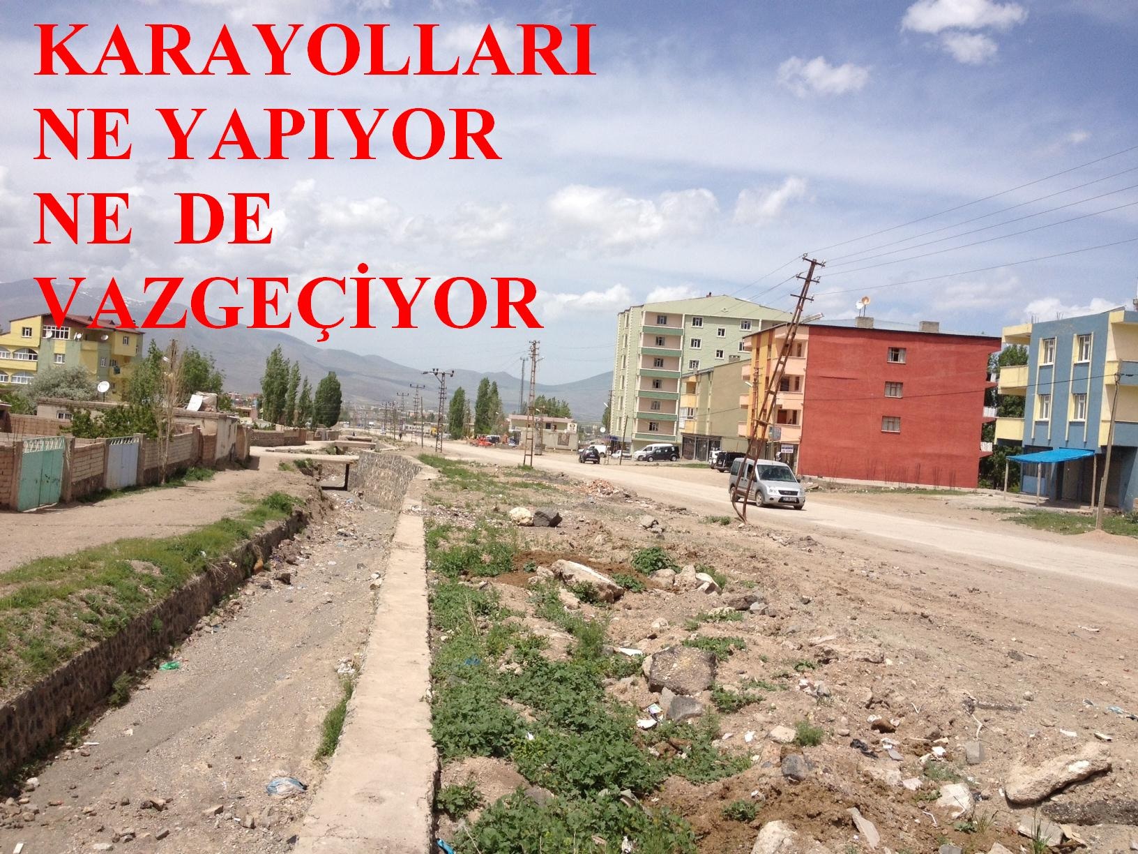 Doğubayazıt`ta Karayolları Ağır Aksak